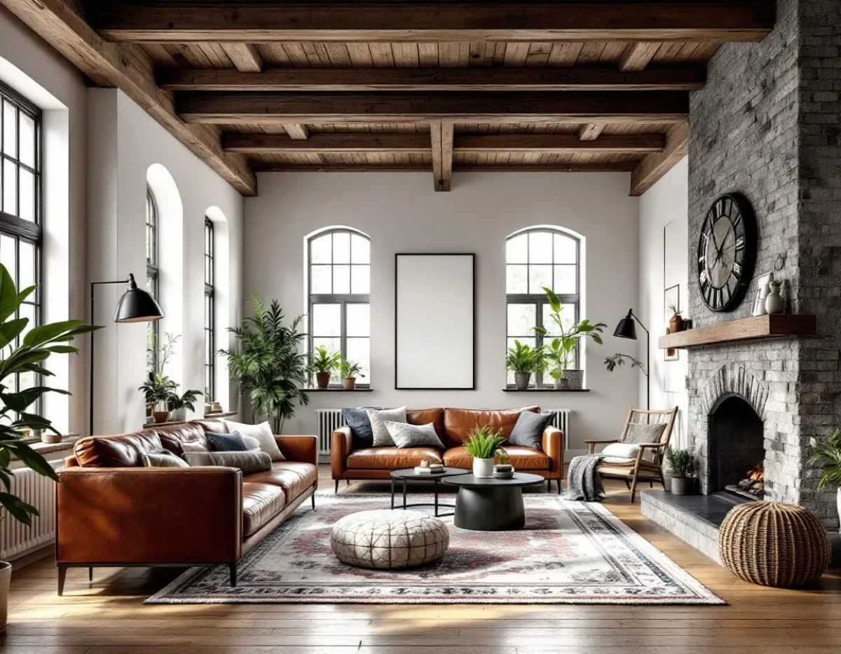 L'Art de Marier l'Ancien et le Contemporain dans la Décoration Rustique Moderne