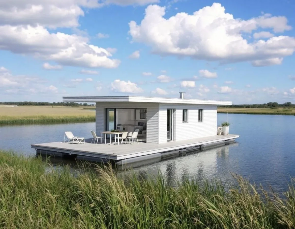 Maison flottante : vivre autrement sur l'eau