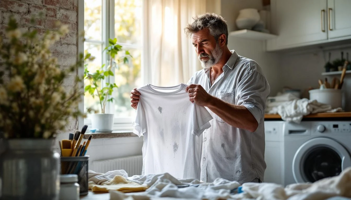 Enlever peinture sur vêtement comment faire après vos travaux