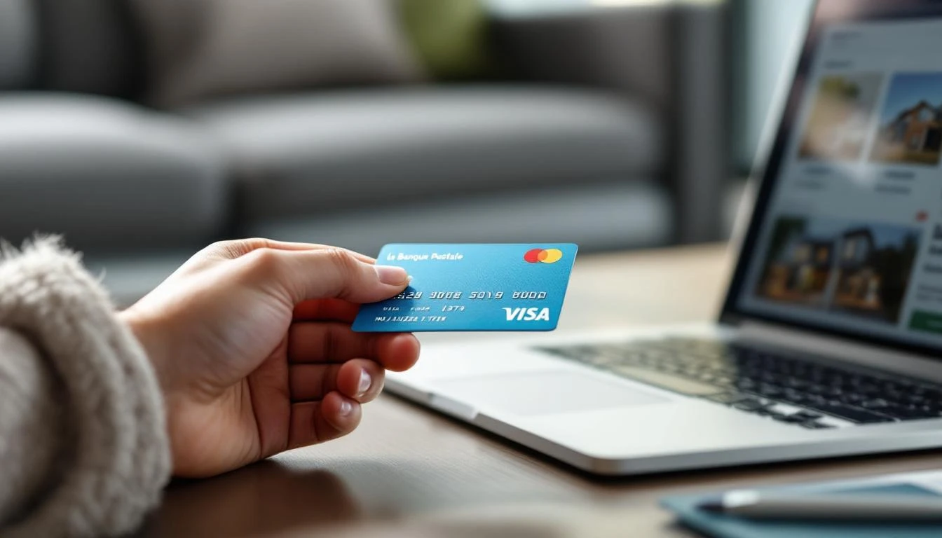 Transactions immobilières et e carte bleue la banque postale